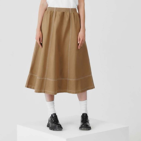 Kowtow Dresses & Skirts - Kowtow Triangle Skirt Organic Cotton Earth Denim Camel Size XL